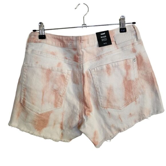 Mavi Rosie Denim Cutoff High Rise Shorts Size 31 - Picture 3 of 10